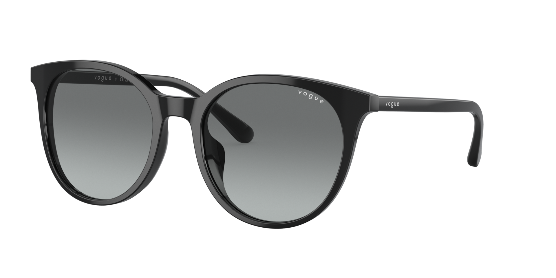 Vogue Eyewear Women's Grey Woman Vo5468sd W44/11 Sunglasses Acetate Black Round Normal Shaded - Image 2
