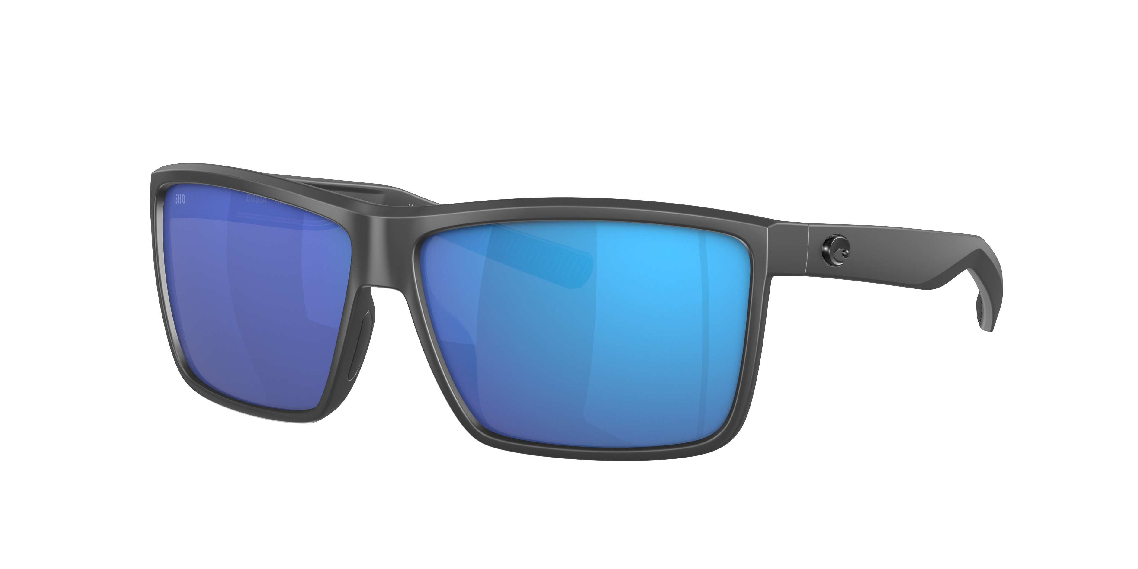 Costa Man Sunglass Rinconcito -  Frame color: Matte Gray, Lens color: Blue Mirror