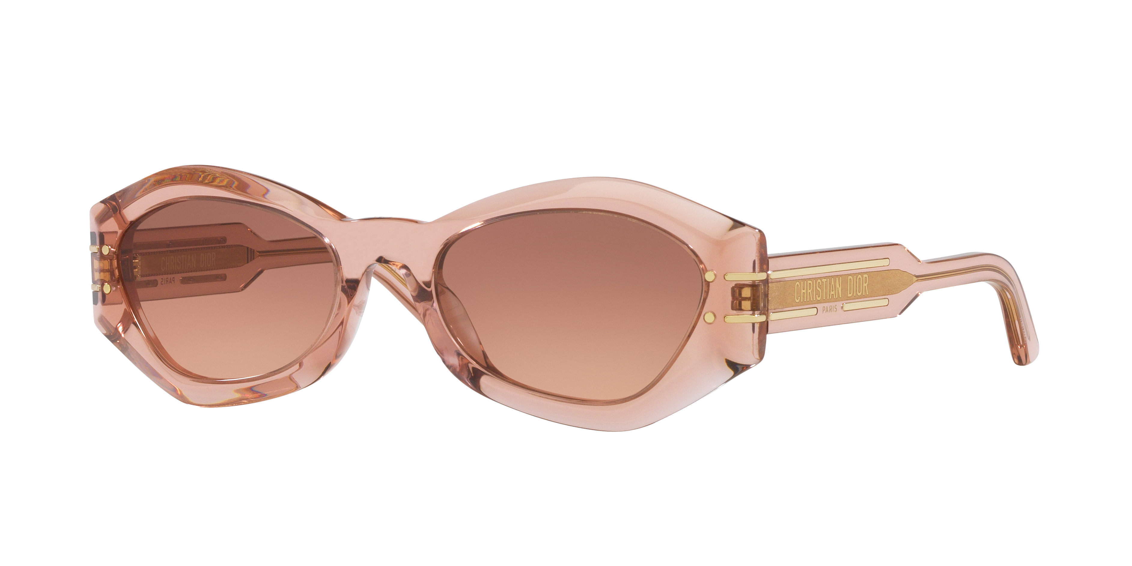 DIOR DiorSignature B1U M (55 - 20) with Brown lenses and Pink