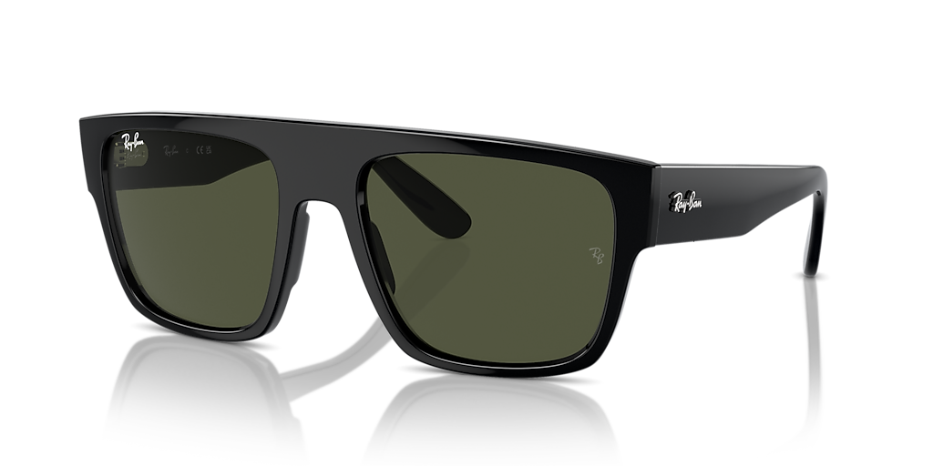 Ray-Ban Drifter XL (57 - 20) with Green lenses and Black frame