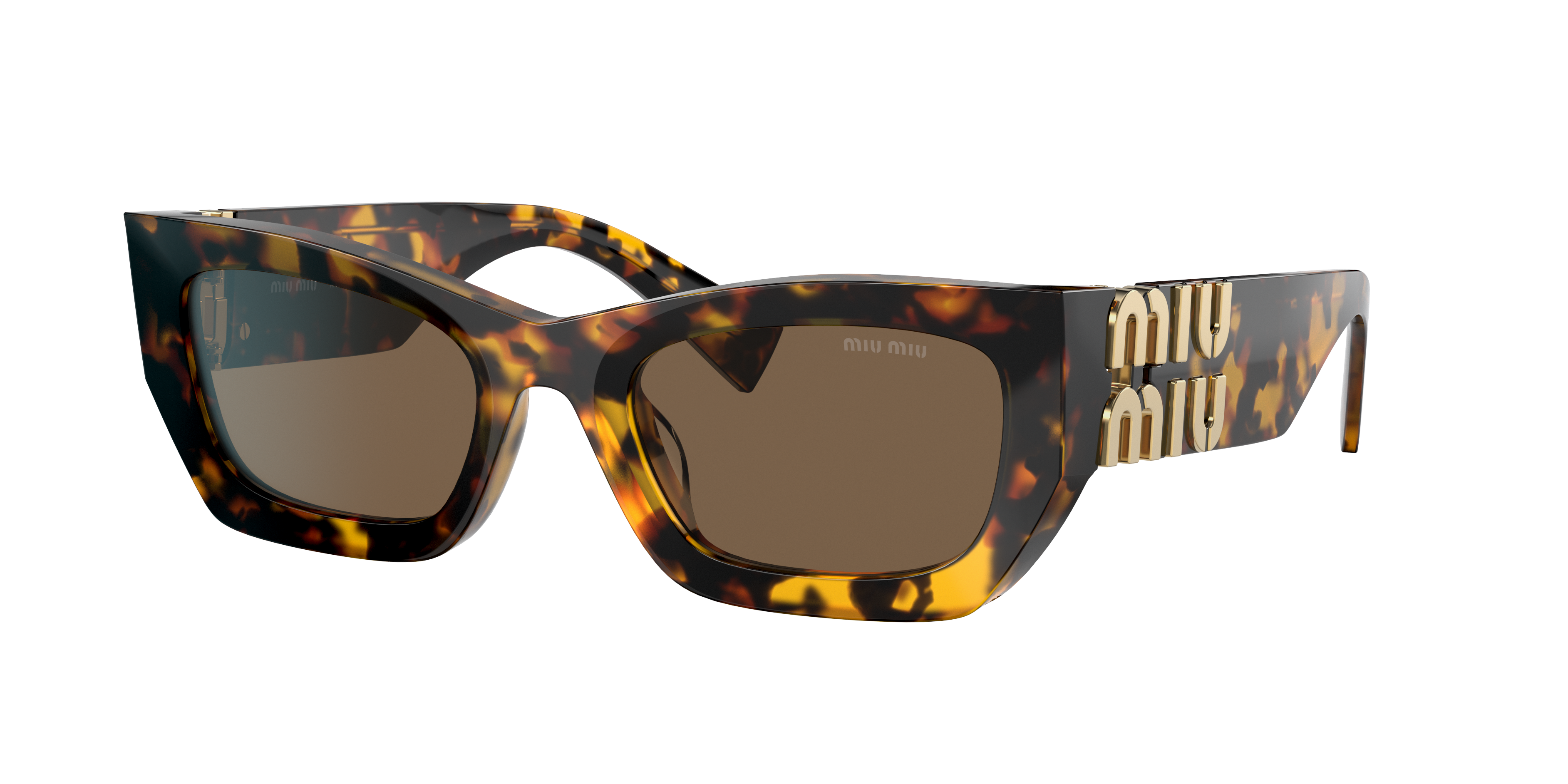 Miu Miu MU 09WS XL (53 - 22) with Brown lenses and Tortoise frame