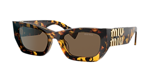 Miu Miu MU 04ZS S (50 - 18) with Transparent lenses and Tortoise