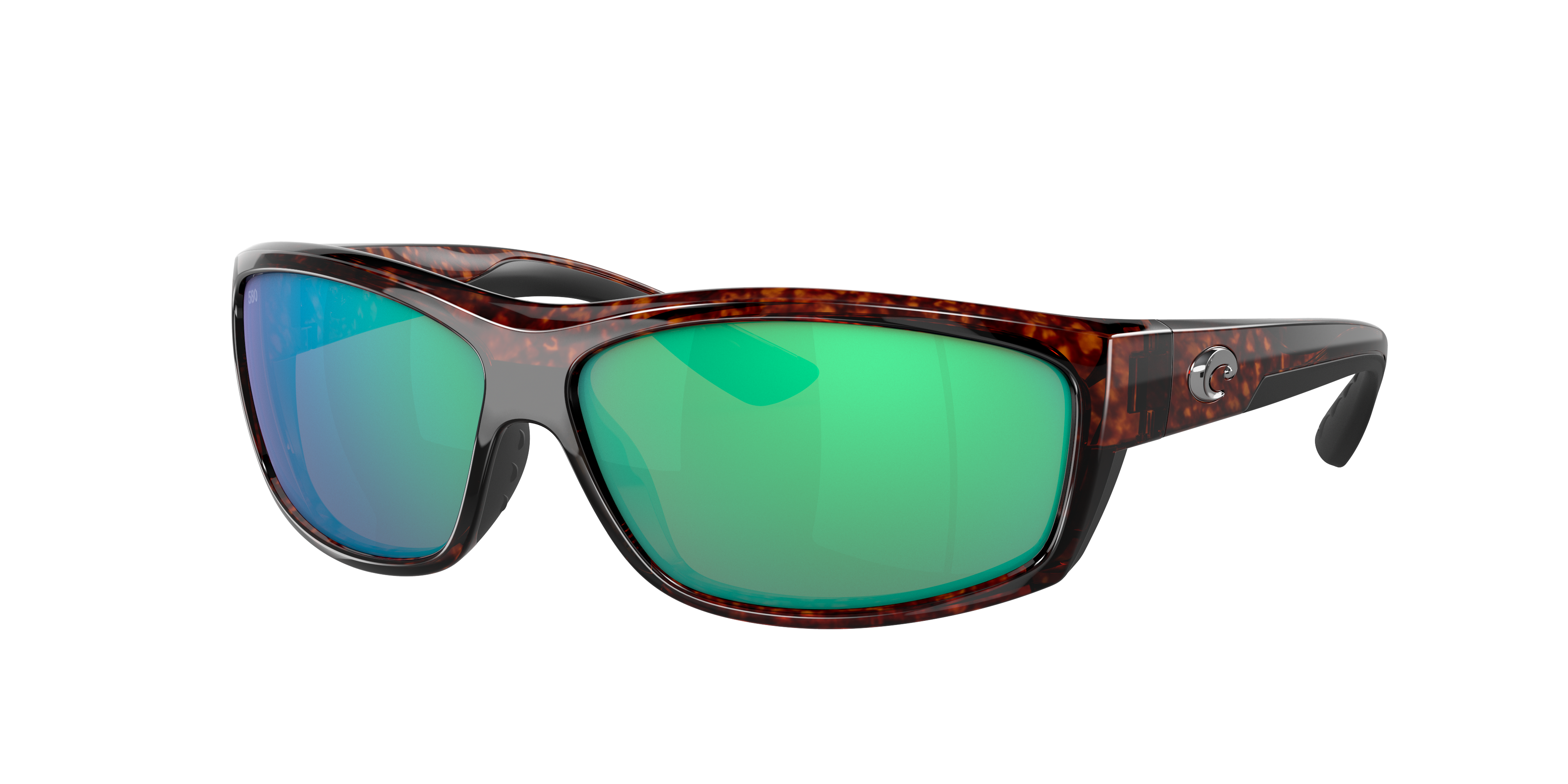 Costa Man Sunglass Saltbreak -  Frame color: Tortoise, Lens color: Green Mirror