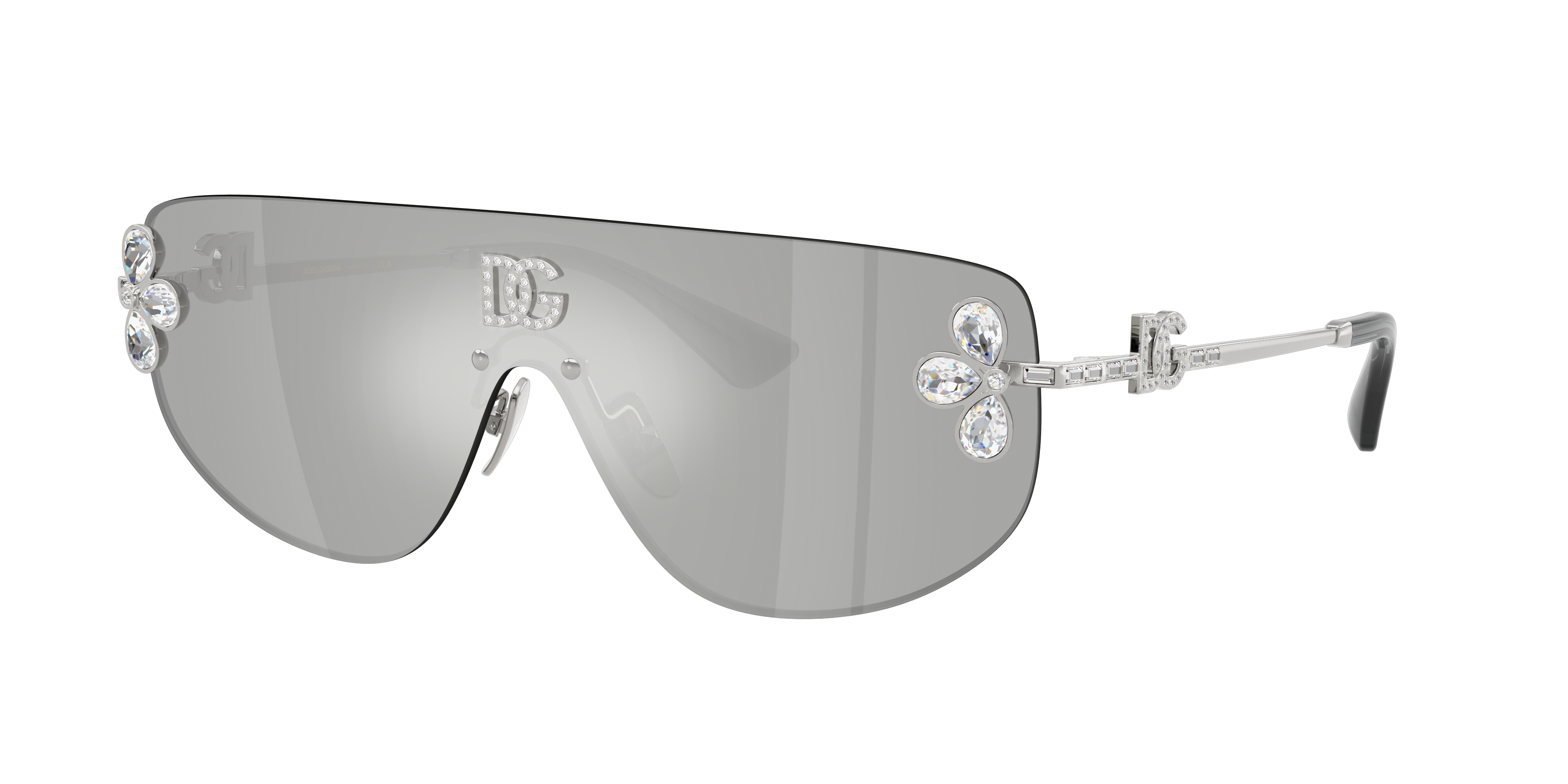 Dolce&Gabbana Damen Klar Silber Verspiegelt Frau Sunglass Dg2333b - Rahmenfarbe: Silber, Linsenfarbe: