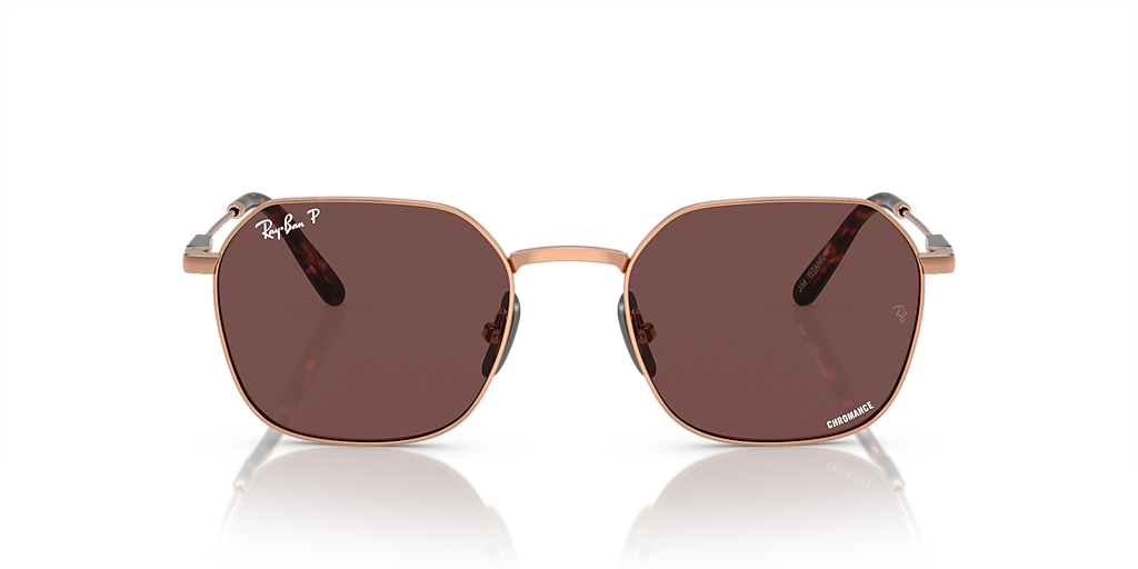 Ray-Ban Jim Titanium M (53 - 20) with Violet lenses and Beige