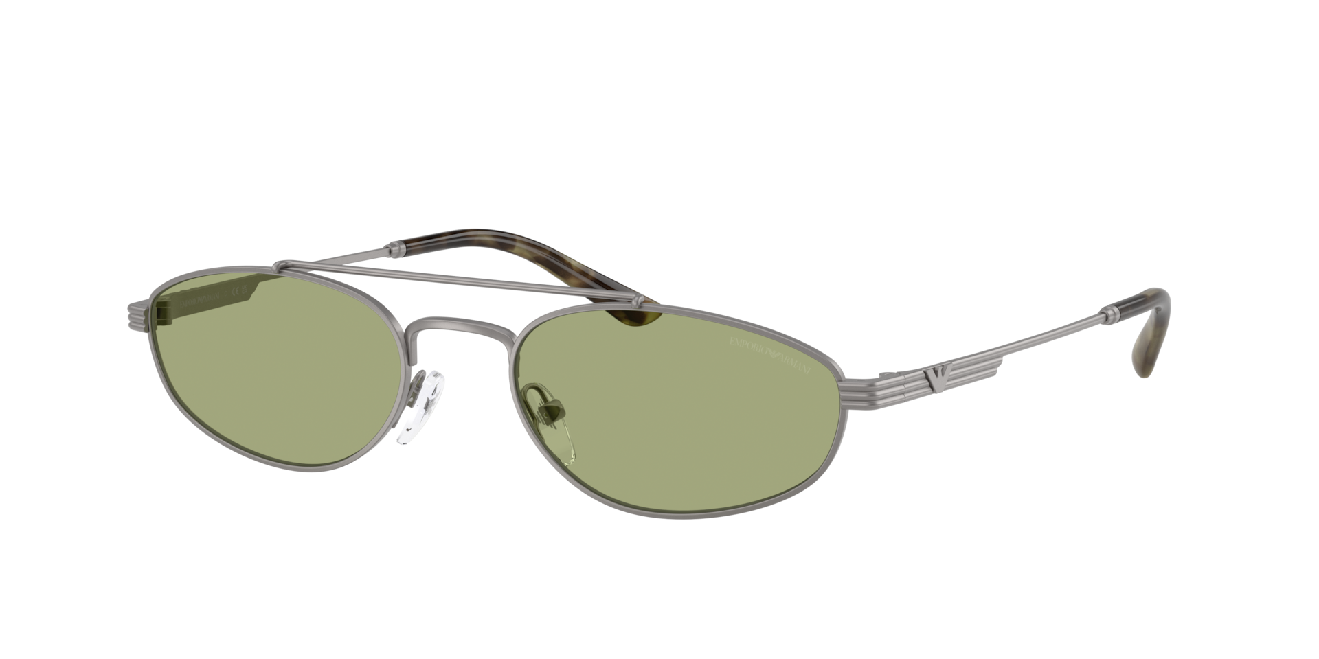 Emporio Armani Man Sunglass EA2157 -  Frame color: Matte Gunmetal, Lens color: Green