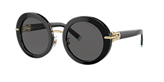Besuchen Sonnenbrille Tiffany & Co. TF4201 L (50-24) mit Grau glÄser und Schwarz gestell Besuchen Sonnenbrille Tiffany & Co. TF4201 L (50-24) mit Grau glÄser und Schwarz gestell