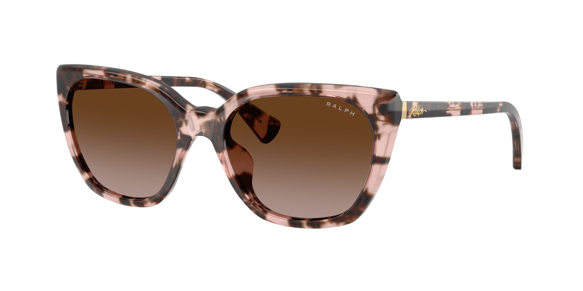 Ralph Woman Sunglass RA5330U   Frame color Shiny Pink Havana Lens color Brown Gradient