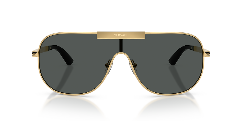 Versace VE2293 XXL (0 - 140) with Grey lenses and Gold frame 