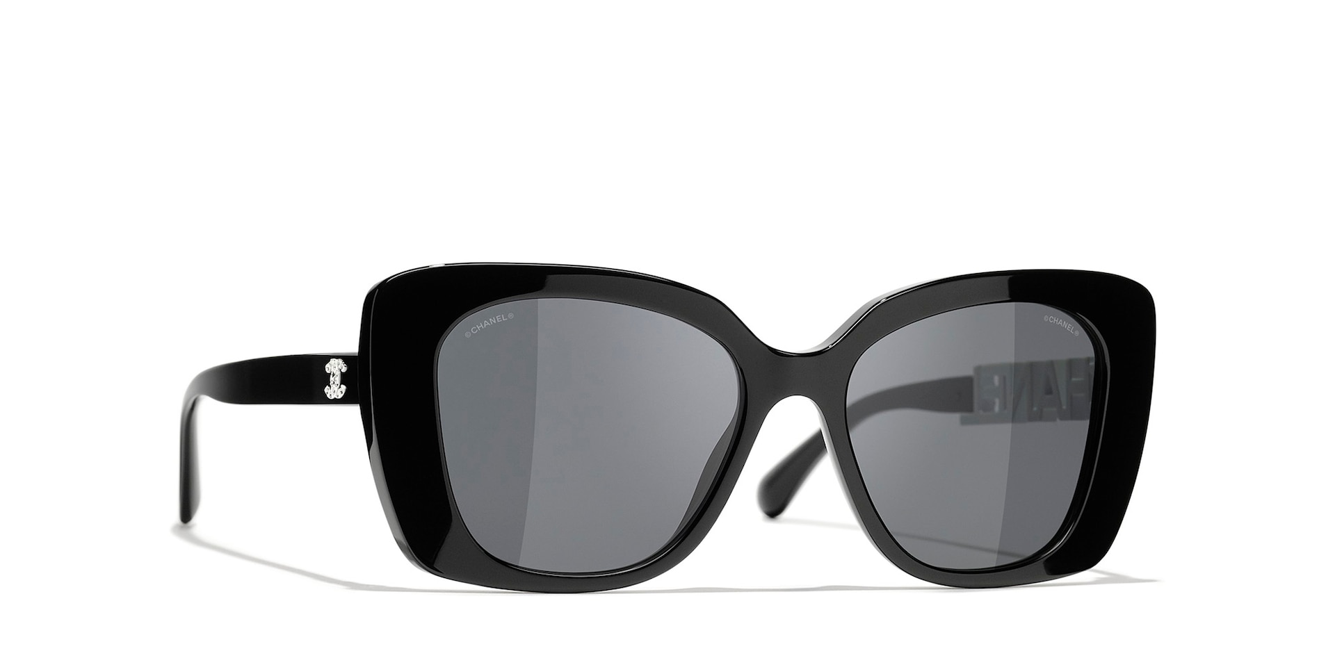 Chanel Square Sunglasses CH5422B S (53 - 17) with Grey lenses and