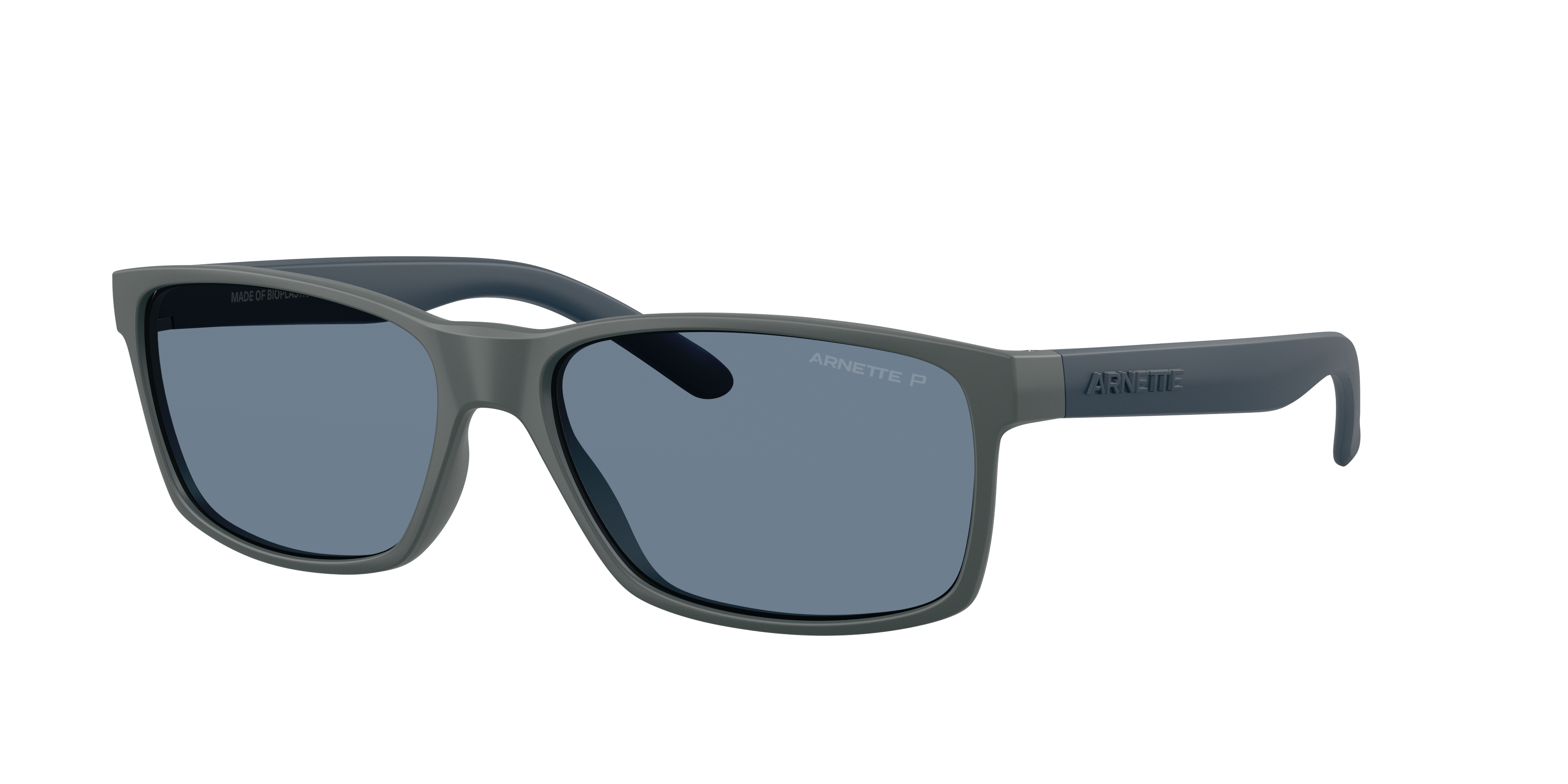 Arnette Man Sunglass Slickster -  Frame color: Matte Dark Grey, Lens color: Polarized Dark Blue