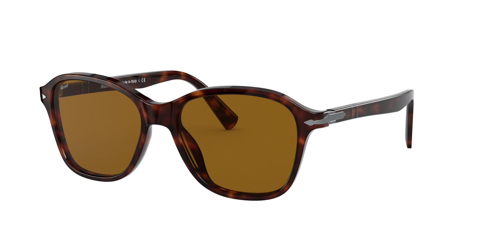 Persol Unisex Sunglass PO3244S -  Frame color: Havana, Lens color: Brown