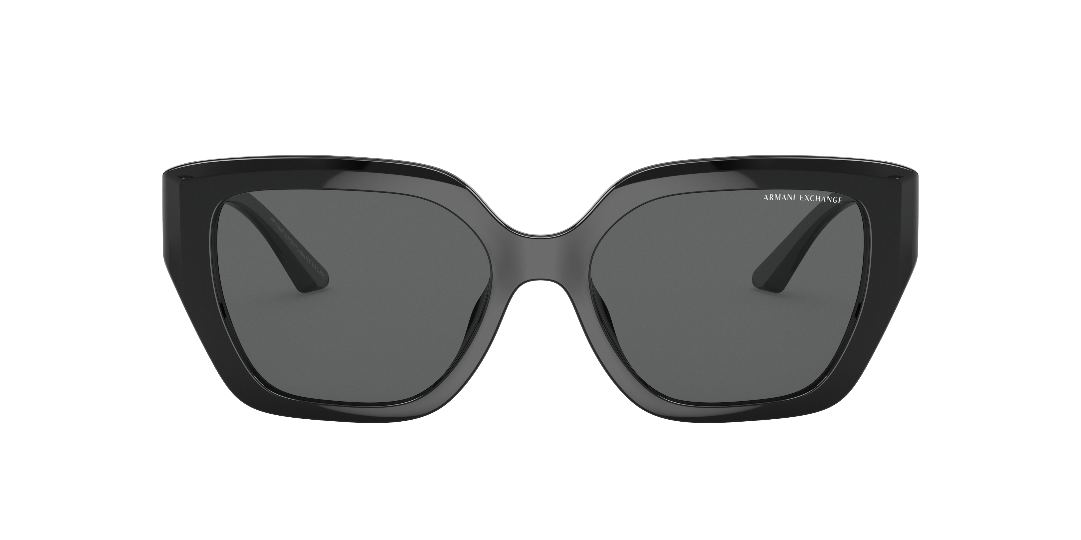 Armani Exchange AX4125SU M (54 - 17) with Grey lenses and Black