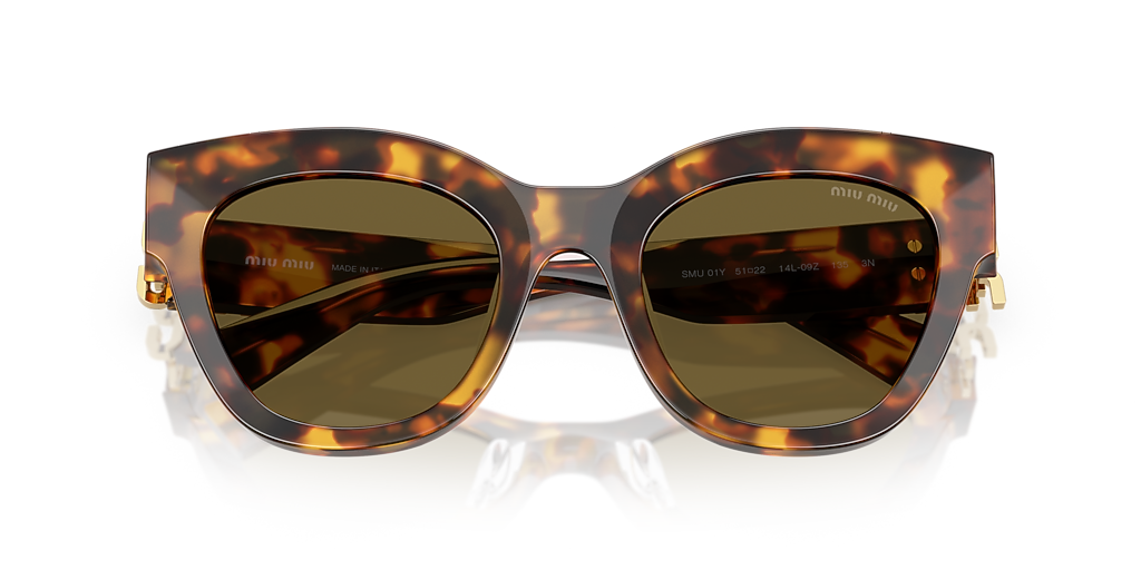 Miu Miu MU 01YS L (51 - 22) with Brown lenses and Tortoise  display picture 1