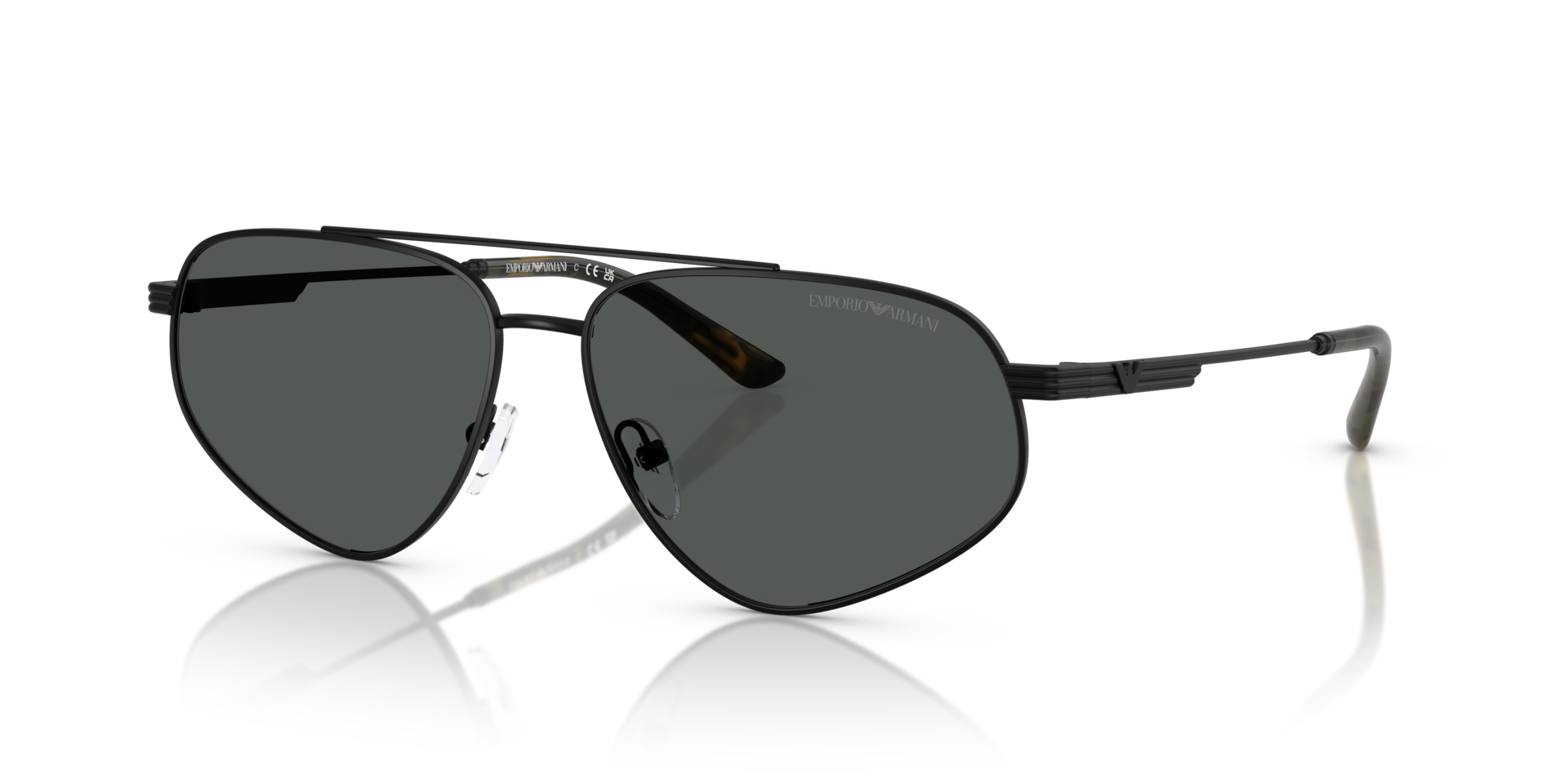 Emporio Armani EA2156 L (59 - 14) with Grey lenses and Black frame