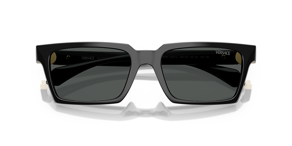 現行　ヴェルサーチ サングラス MOD 4490-U ブラック メデューサ Versace VE4490U L (55 - 18) with Grey lenses and Black frame