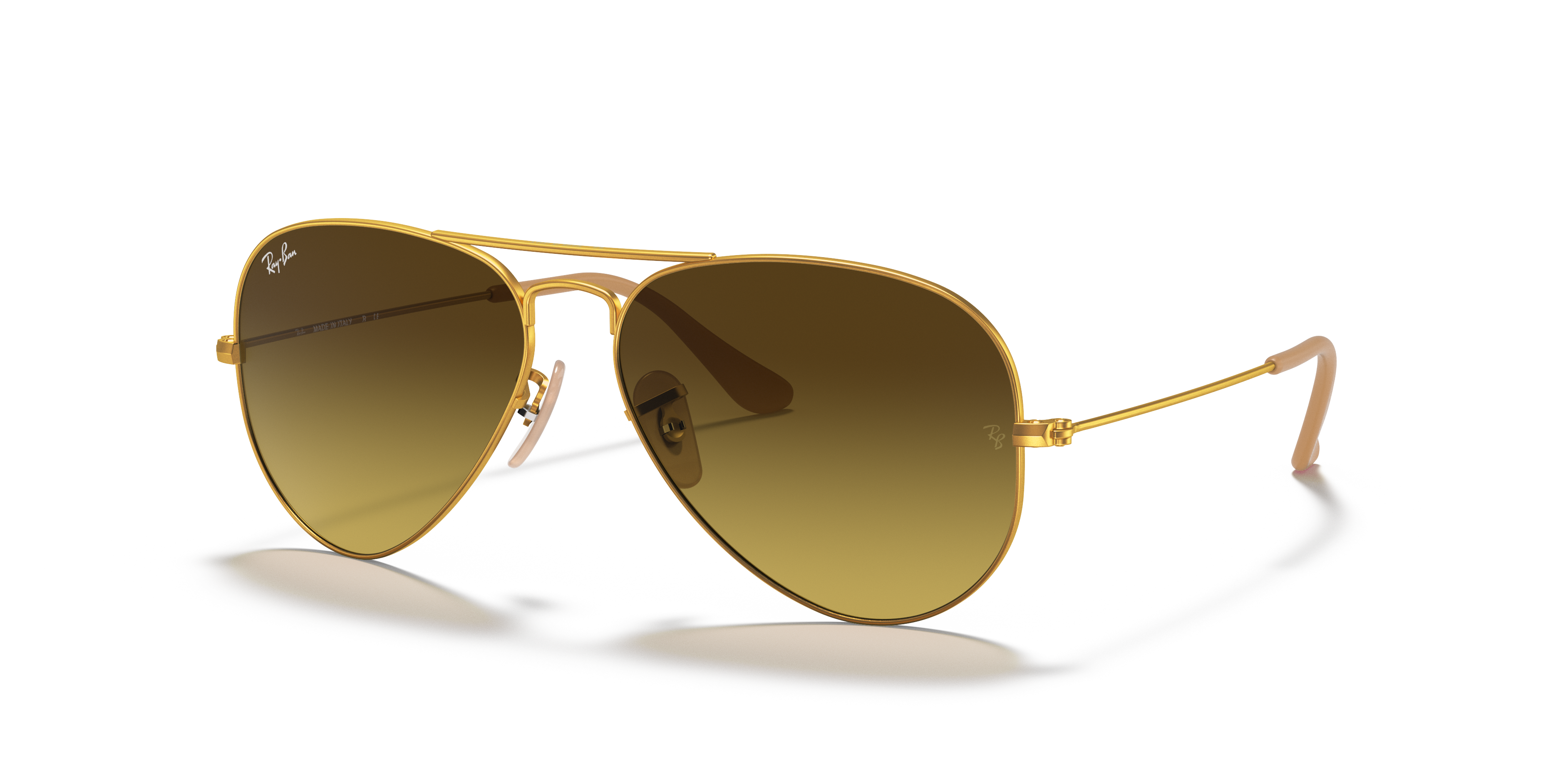小物 Ray Ban Aviator Gradient made in Italy Ray-Ban Aviator Gradient M (55 - 14) with Brown lenses and Gold