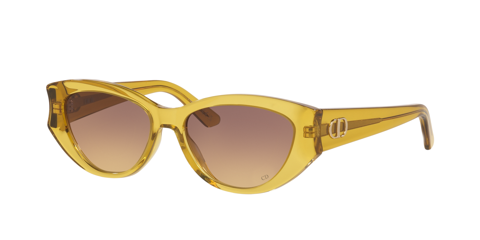 DIOR Femme Sunglass Diorglow B1I - Couleur du Monture Jaune Couleur de Lentille Dgrad marron 390 €