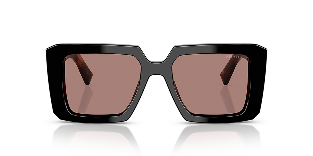 Prada PR 23YS XS (51 - 19) with Brown lenses and Black frame