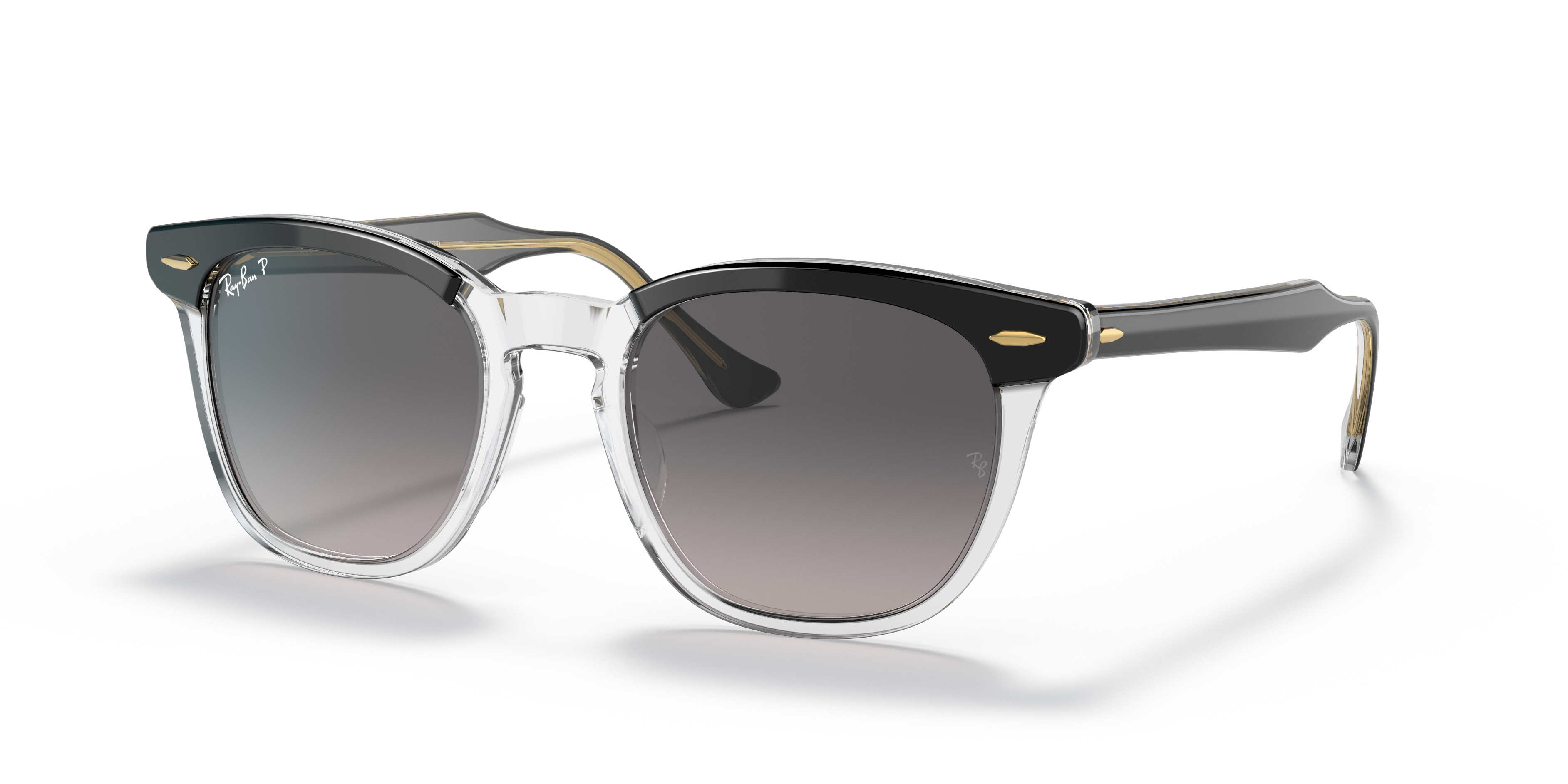 Ray-Ban RB 2208F Hawkeyes サングラス Ray-Ban Hawkeye M (52 - 21) with Grey lenses and Black frame