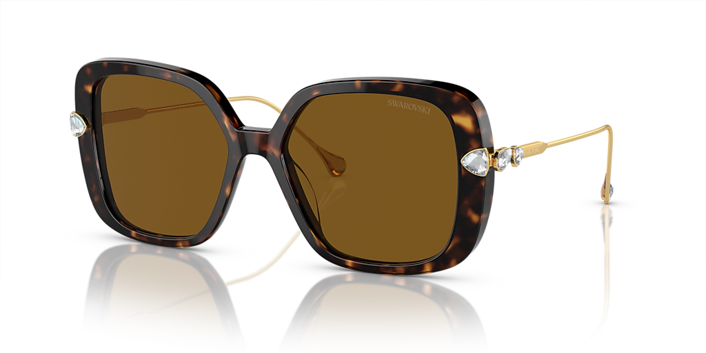 Swarovski SK6011 XL (55 - 17) with Brown lenses and Tortoise frame