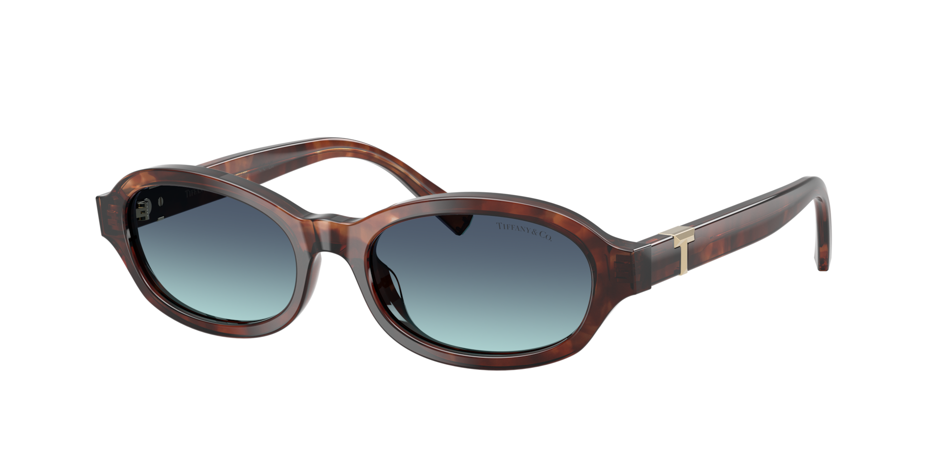 Tiffany & Co. Woman Sunglass TF4270U -  Frame color: Spotted Brown Havana, Lens color: Azure Gradient Blue