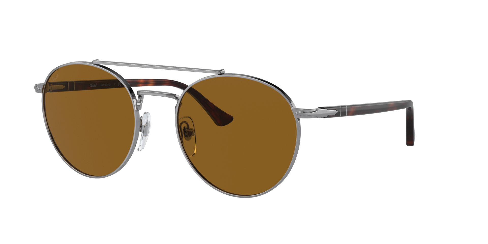 Persol Unisex Sunglass PO1011S - Couleur du Monture Gunmetal Couleur de Lentille Brun 123 €