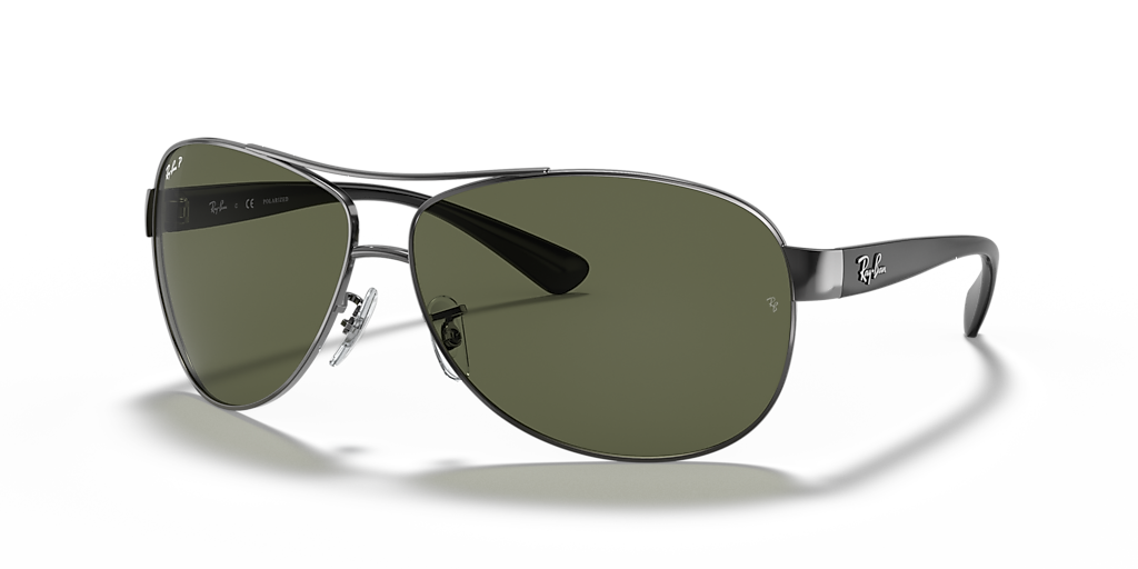 Ray-Ban RB3386 L (63 - 13) with Green lenses and Grey frame