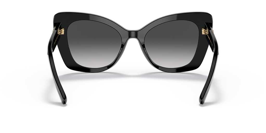 New Dolce & Gabbana Sunglasses Black Gold Butterfly Cat Eye 53-20 Dolce & Gabbana DG4405 501/8G Sunglasses Women main image 4