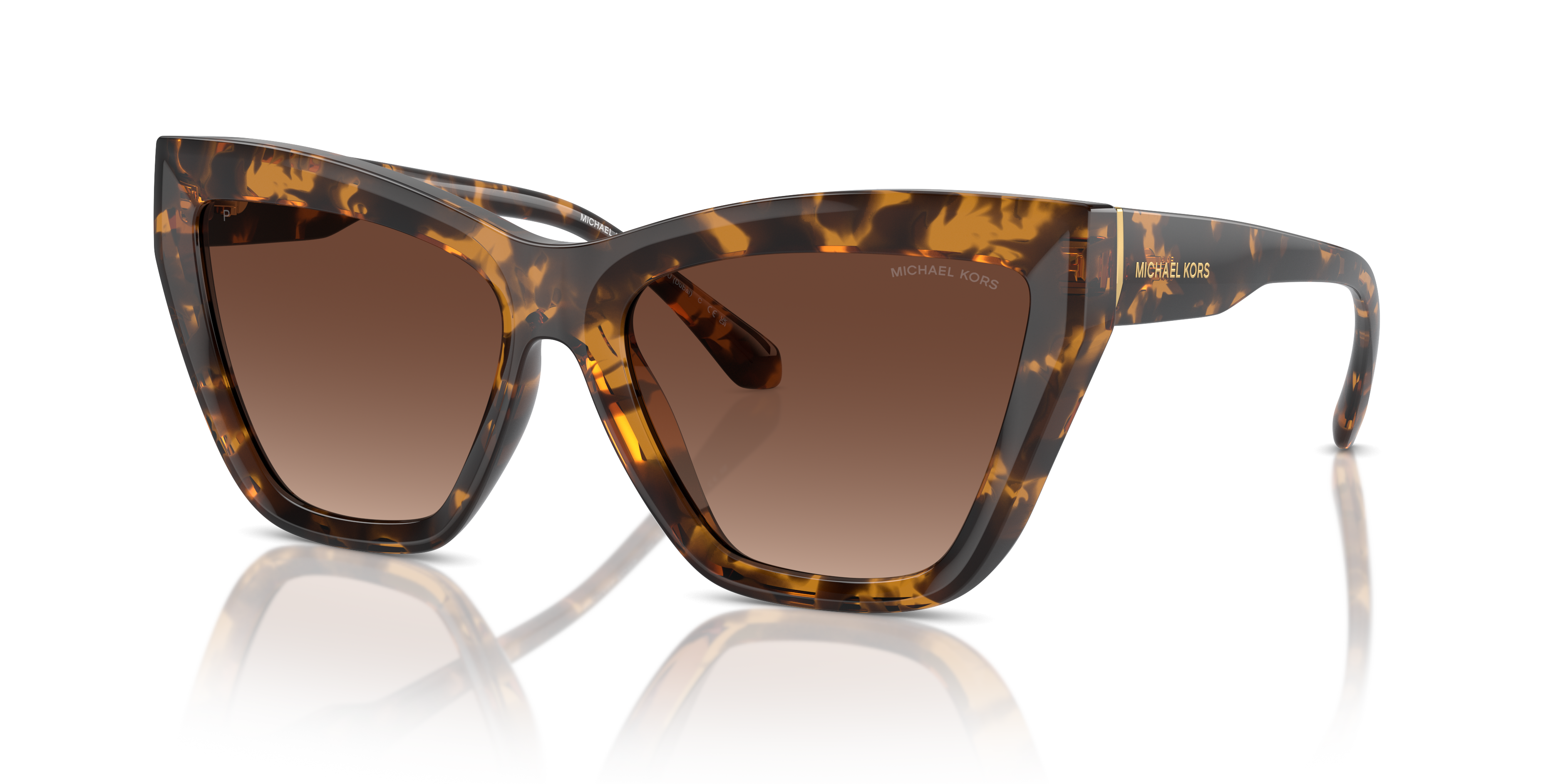 Michael Kors Dubai L (57 - 17) with Brown lenses and Tortoise