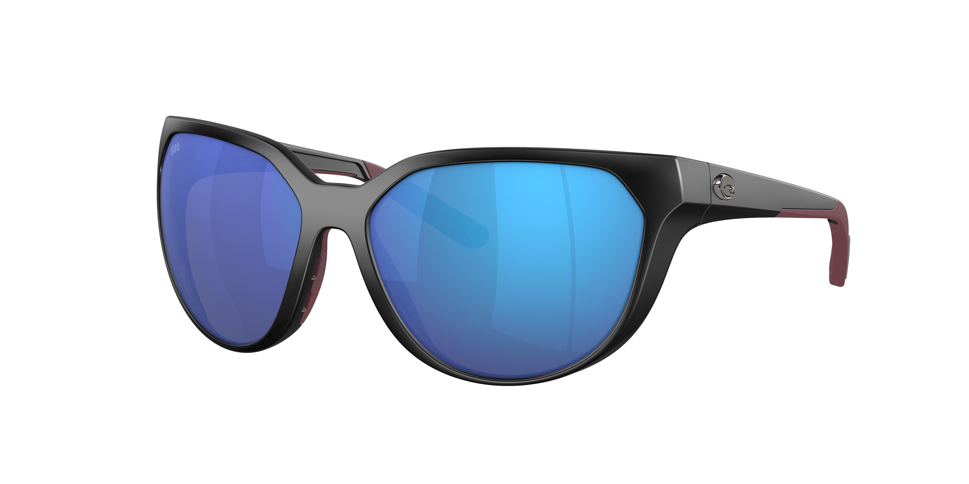 Costa Woman Sunglass Mayfly -  Frame color: Matte Black, Lens color: Blue Mirror
