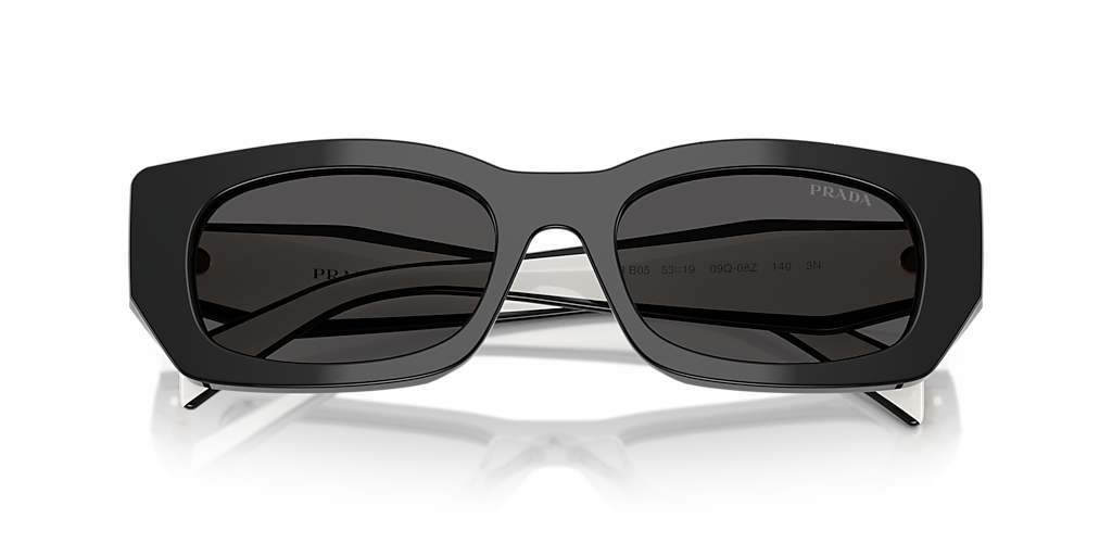 Prada PR B05S M (53 - 19) with Grey lenses and Black frame