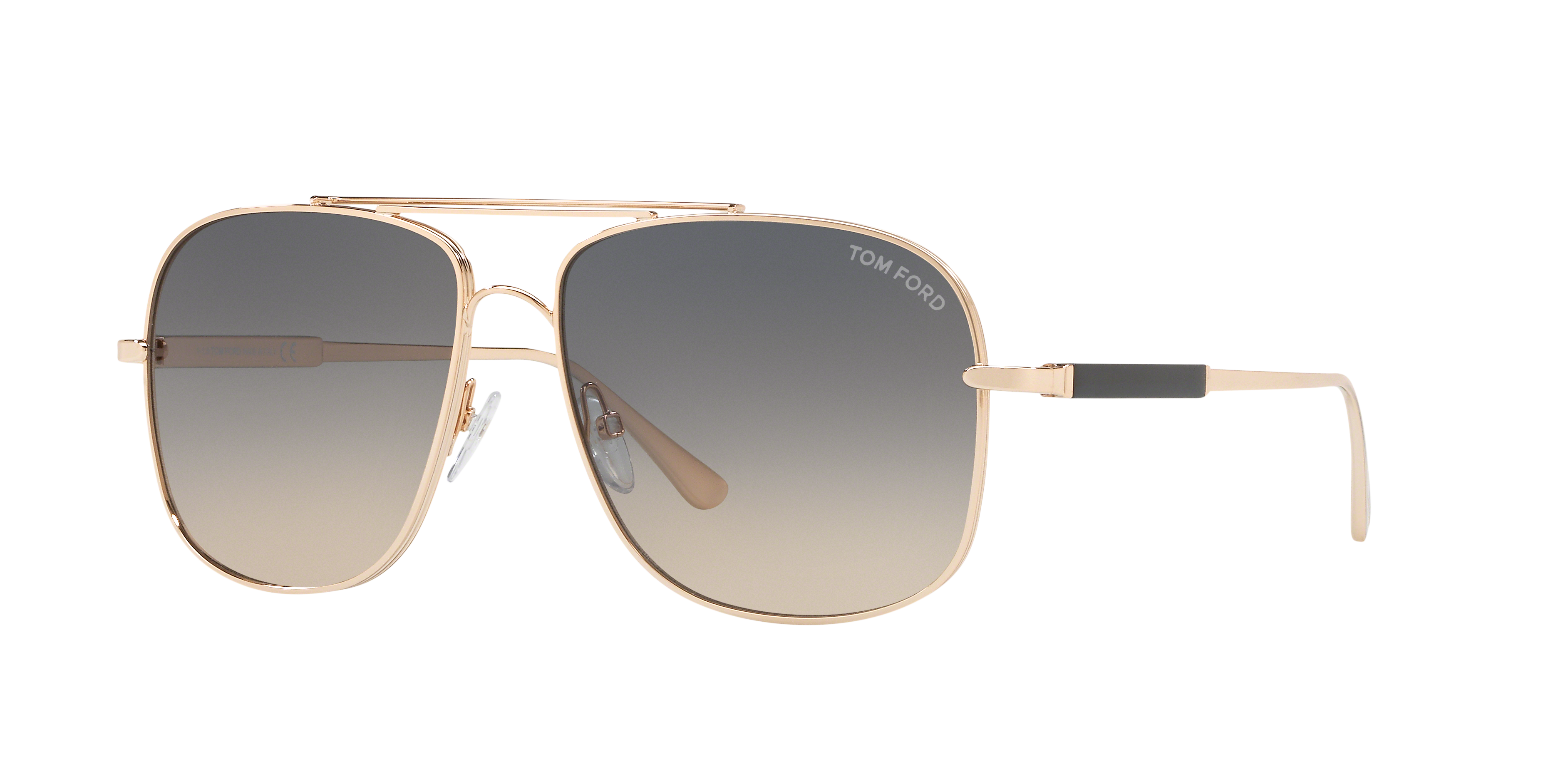 Tom Ford FT0669 XL (60 - 15) with Grey lenses and Gold frame