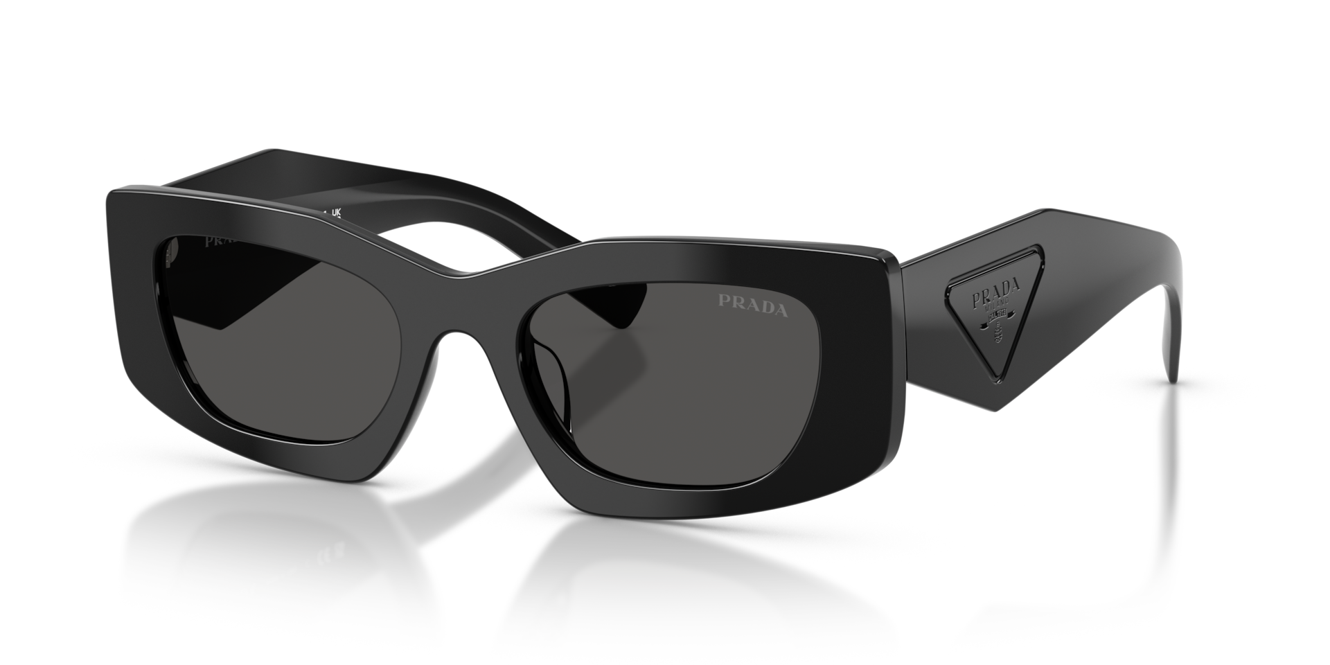 Prada PR D03SD L (51 - 20) with Grey lenses and Black frame