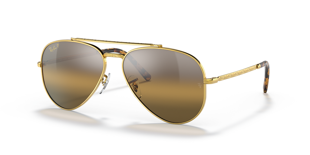 Ray-Ban New Aviator Polarized+ Lenses L (58 - 14) with Brown