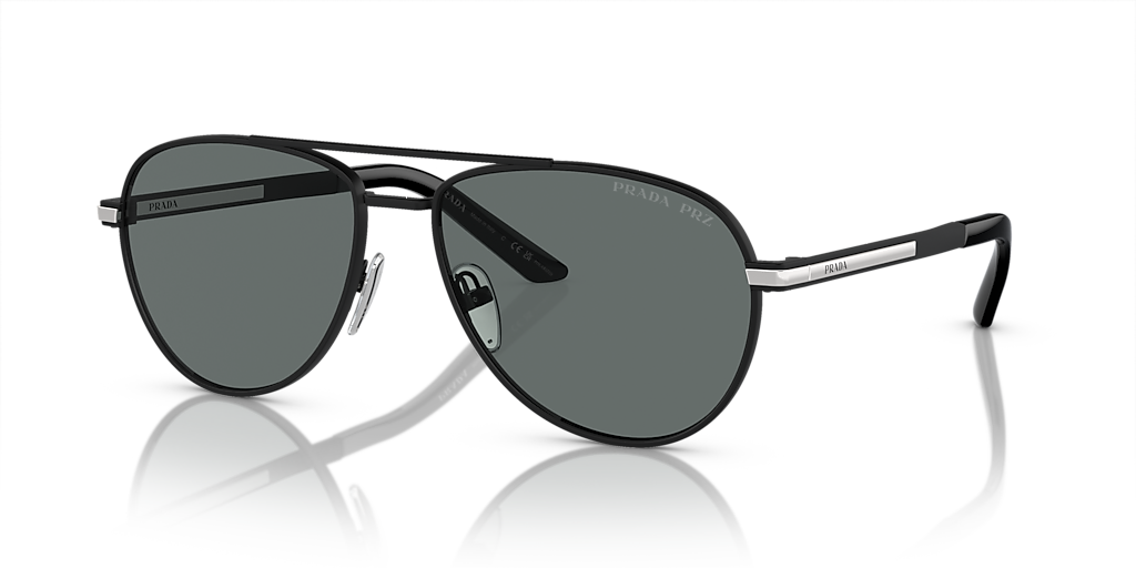 Prada PR A54S XXL (60 - 16) with Grey lenses and Black frame