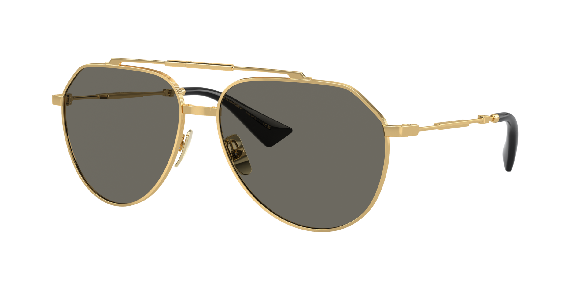 Dolce&Gabbana DG2302 XL (60 - 15) with Grey lenses and Gold frame