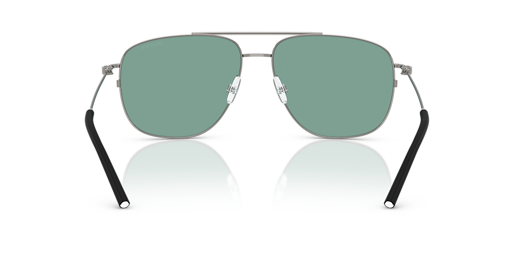 Moncler ME4004 Alumni XXL (60 - 15) with Green lenses and Grey