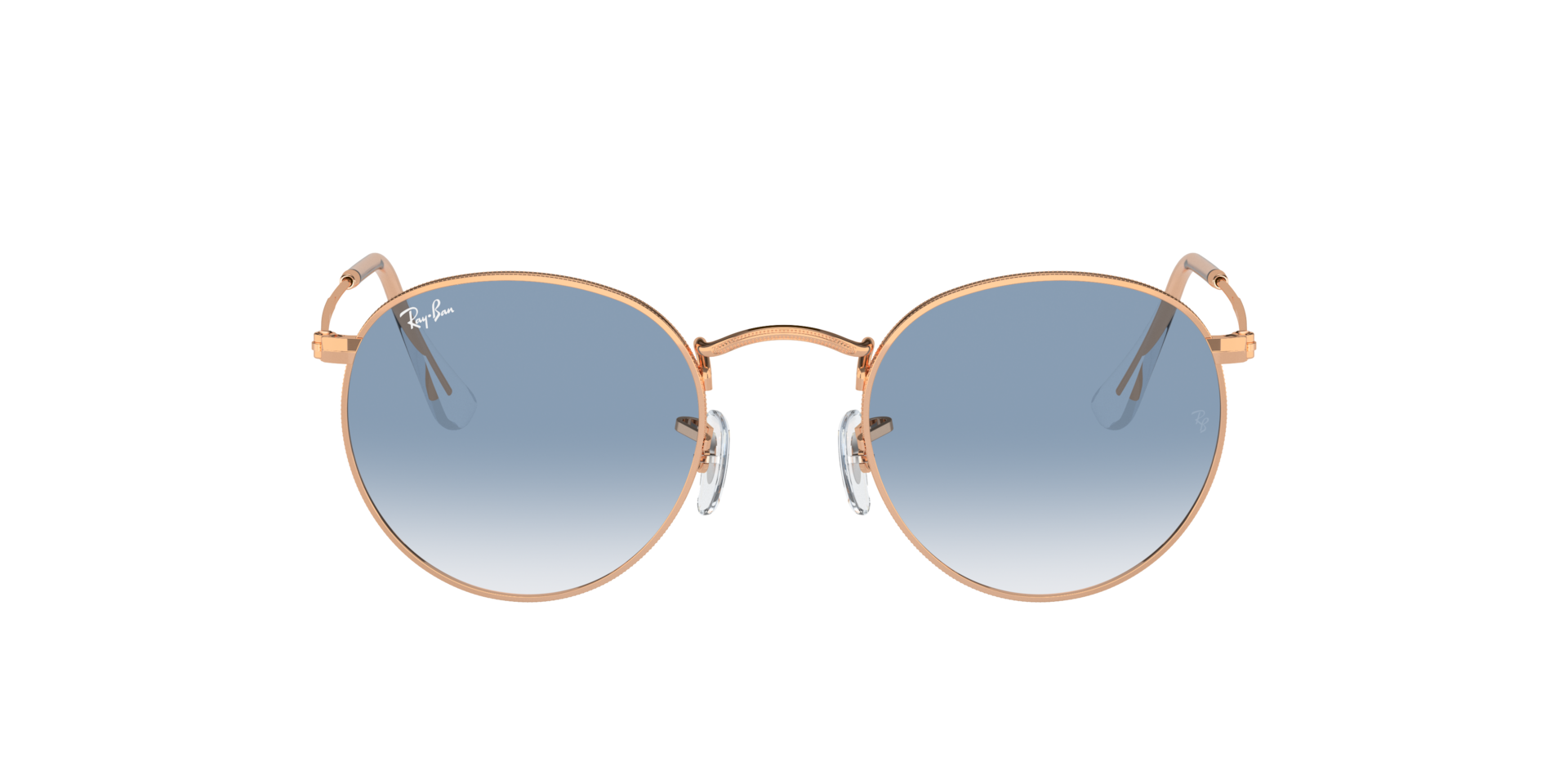 Ray-Ban Round Metal S (50 - 21) with Blue lenses and Pink frame