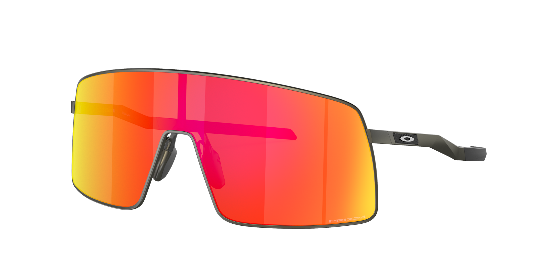 Oakley Mann Sunglass Sutro TI - Rahmenfarbe: Satin Carbon, Linsenfarbe: Prizm Ruby
