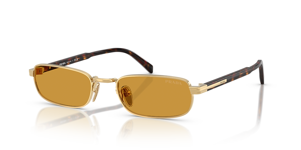 Prada PR B54S M (54 - 20) with Brown lenses and Gold frame