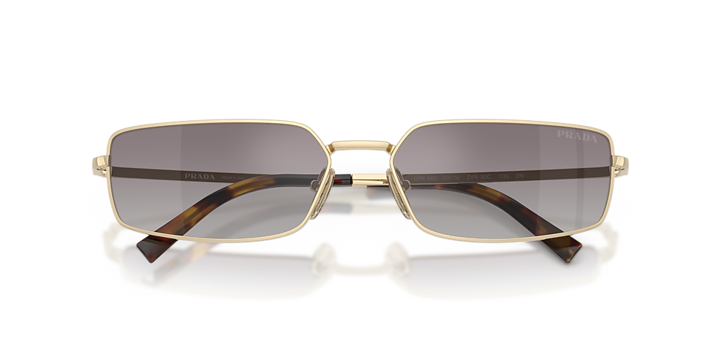 Prada PR A60S XL (59 - 16) with Blue lenses and Gold frame