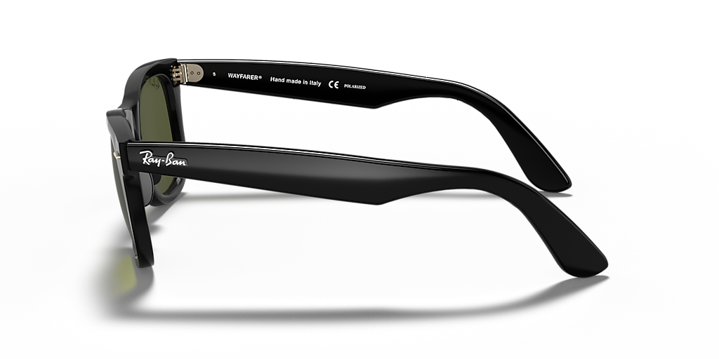 Ray-Ban Wayfarer Ease M (50 - 22) with Green lenses and Black