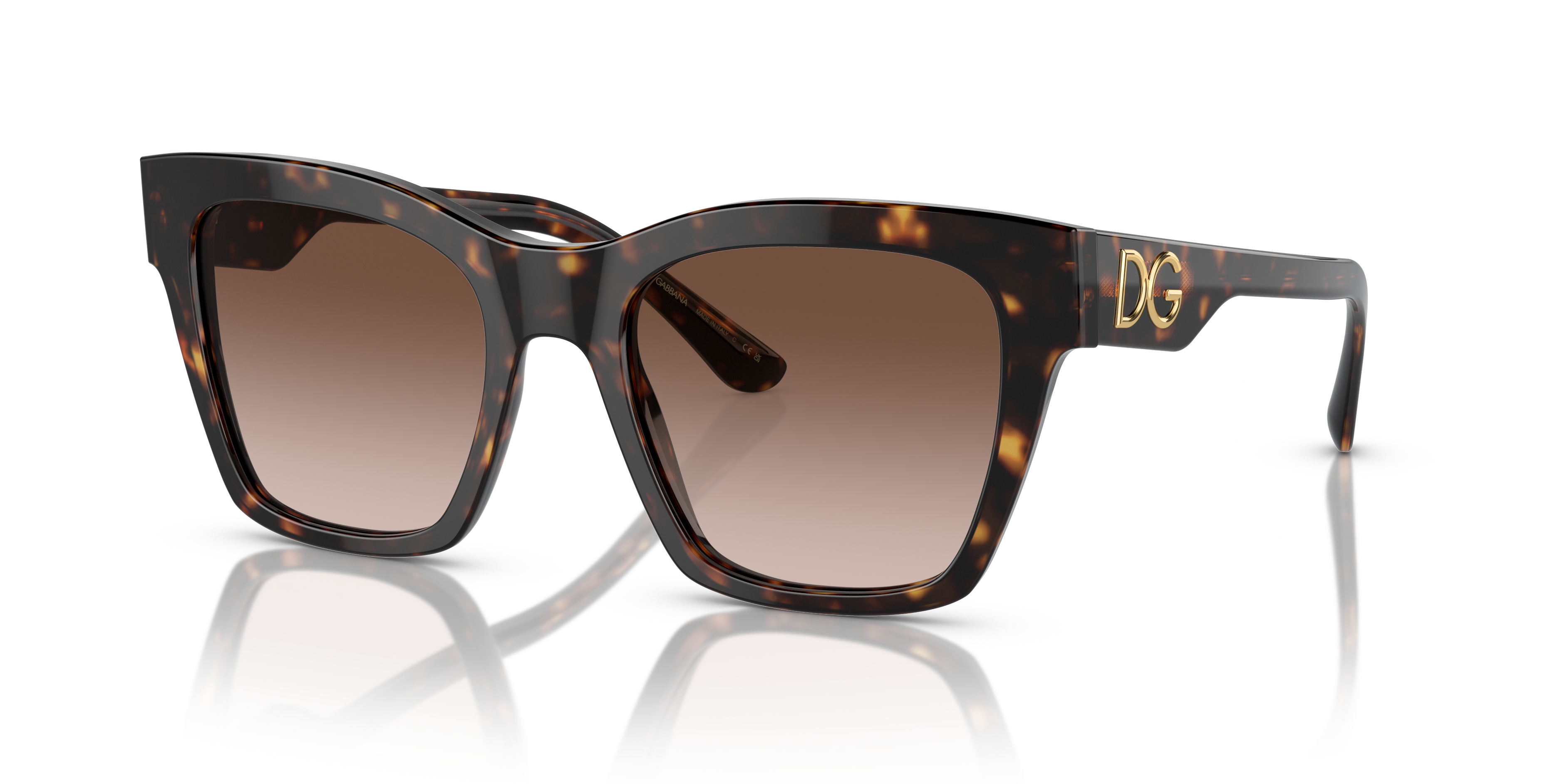 Dolce&Gabbana DG4384 L (53 - 20) with Brown lenses and Tortoise
