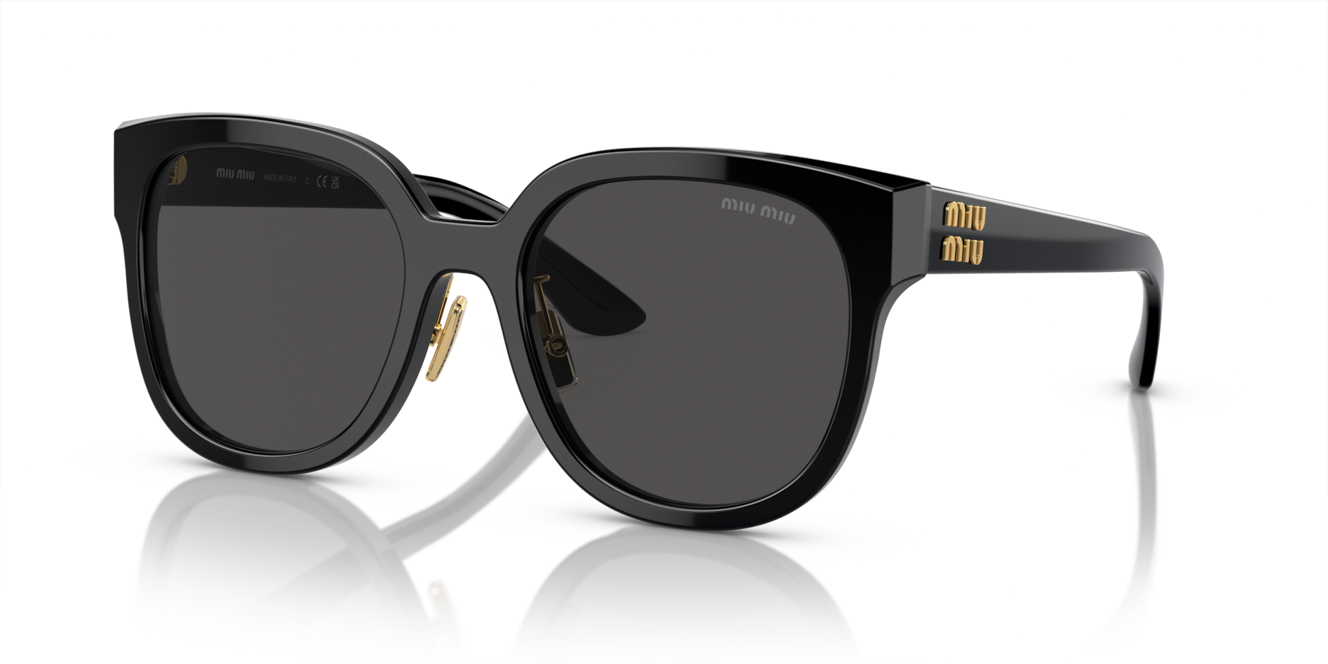 miu. Miu Miu MU 01ZS L (55 - 20) with Grey lenses and Black frame
