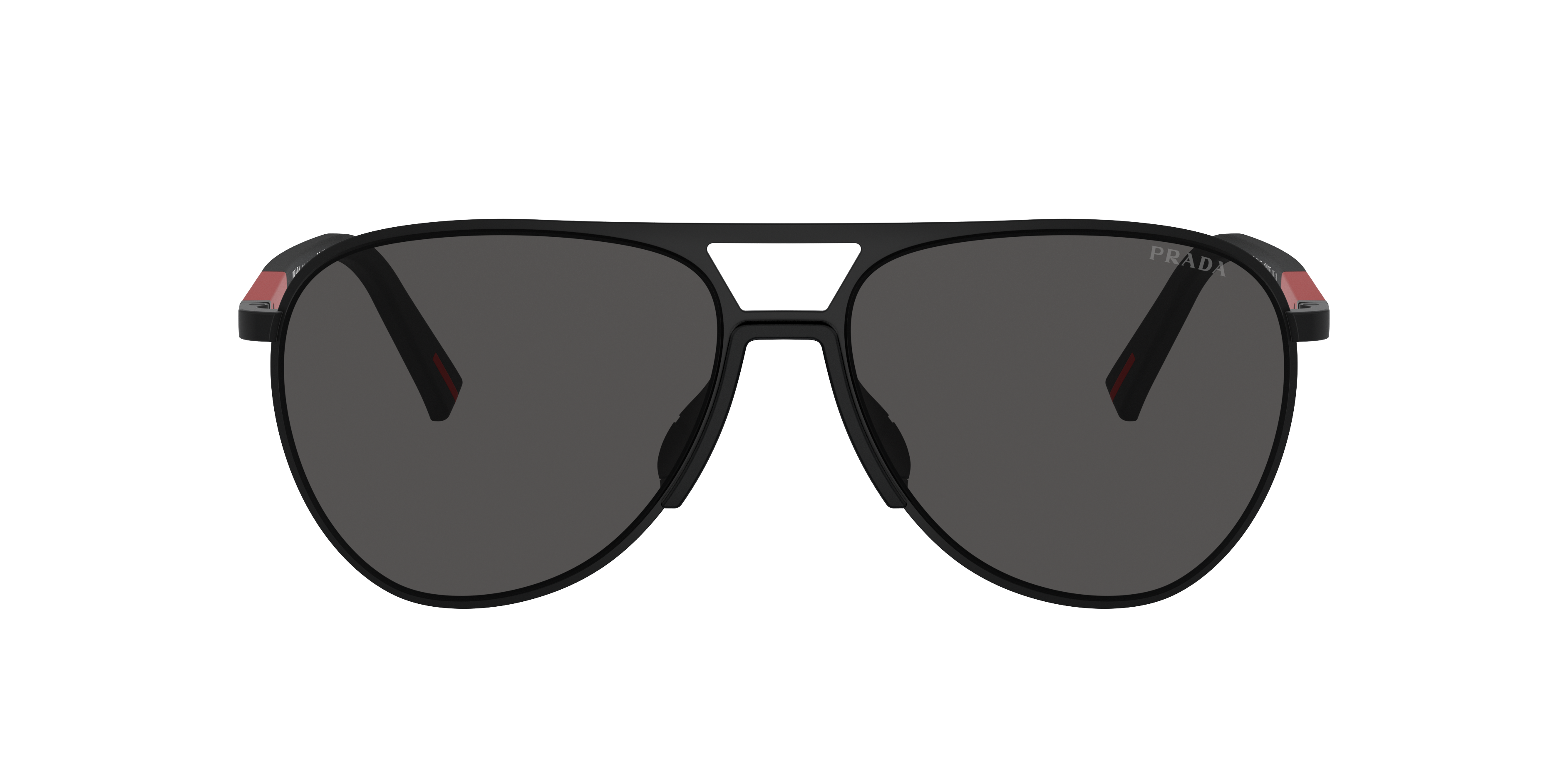 Prada Linea Rossa PS 53ZS XL (59 - 15) with Grey lenses and Black