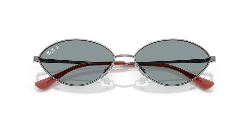 Ray-Ban Kai Bio-Based L (56 - 15) with Blue lenses and Grey frame