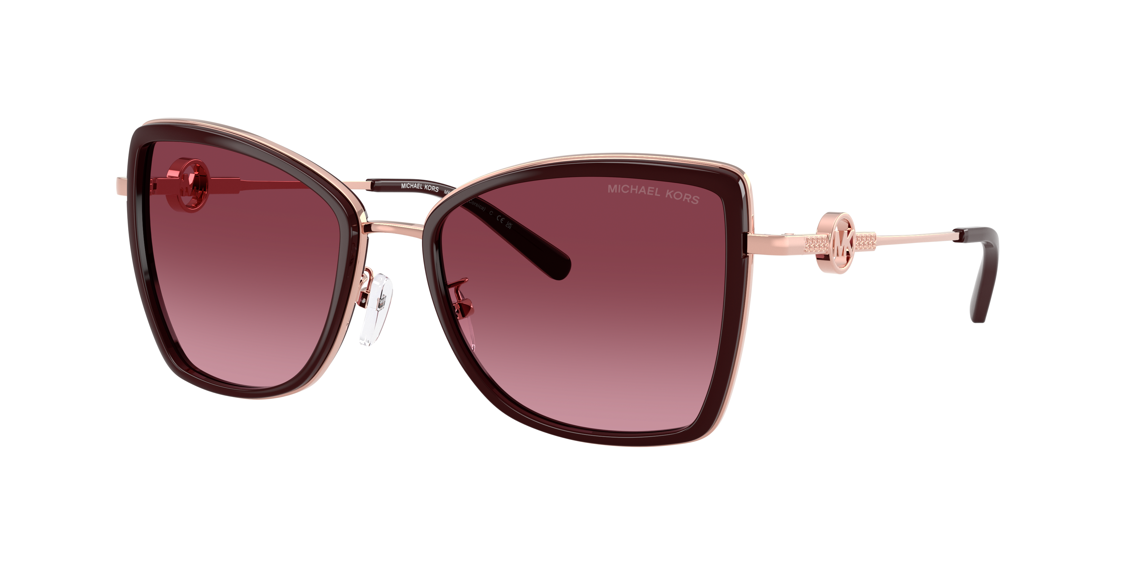 Michael Kors Corsica XL (55 - 18) with Red lenses and Gold frame