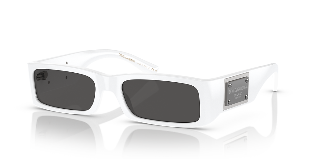 Dolce&Gabbana DG4444 M (55 - 18) with Grey lenses and White frame