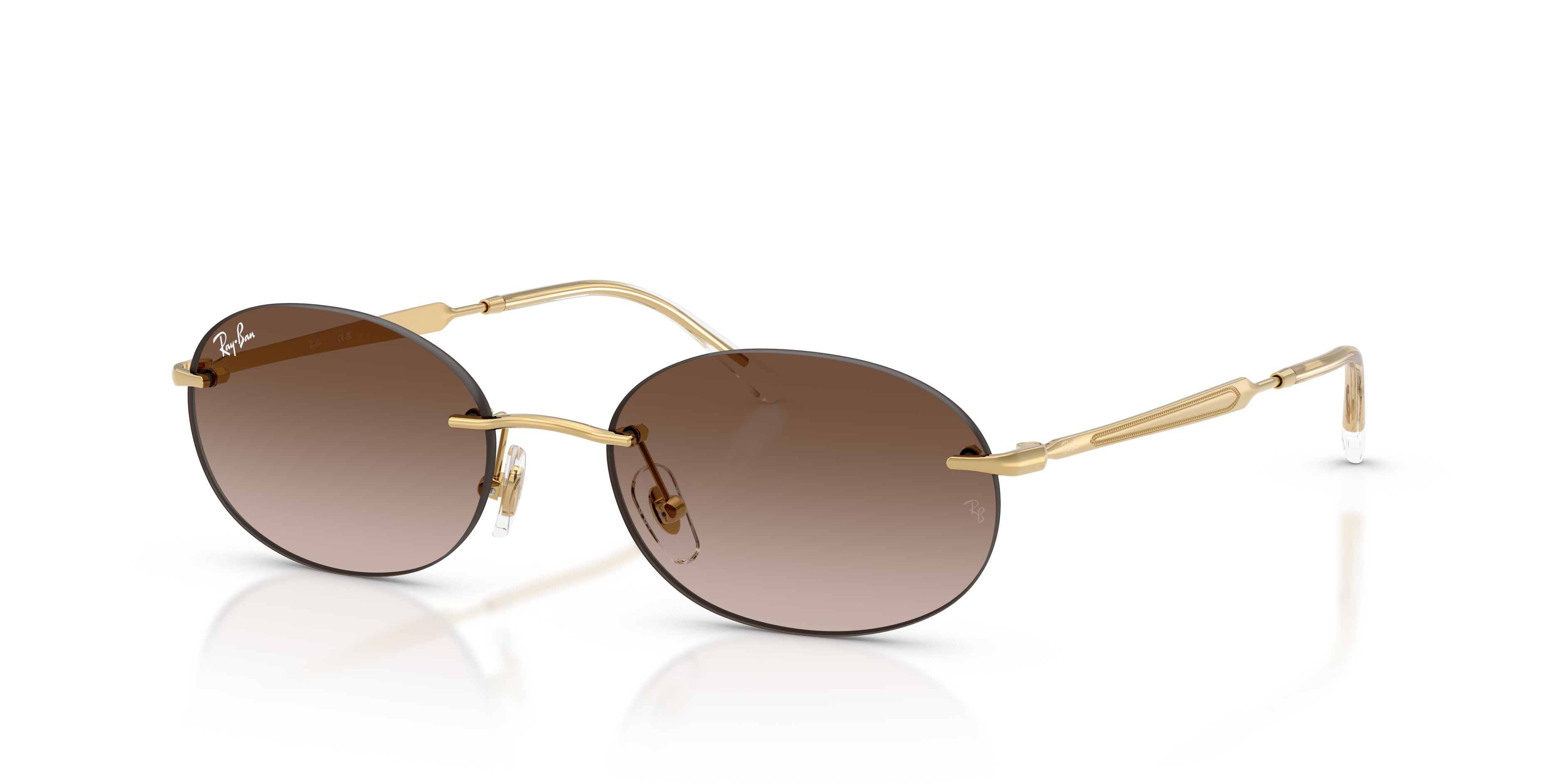 Ray-Ban RB3767 S (54 - 18) with Brown lenses and Gold frame